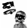 Kit bondage maschera morso bdsm costrittivo nero gagball sexy mistress restraint
