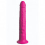 Vibratore realistico con ventosa fallo dildo vibrante in silicone vaginale anale