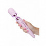 Vibratore vaginale wand in silicone ricaricabile massaggiatore clitoride morbido