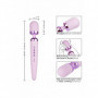 Vibratore vaginale wand in silicone ricaricabile massaggiatore clitoride morbido