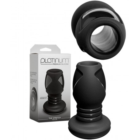 Plug anale in silicone grande nero fallo dilatatore anal butt stimolatore tunnel