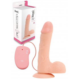 Vibratore realistico vaginale anale con ventosa e testicoli fallo dildo vibrante
