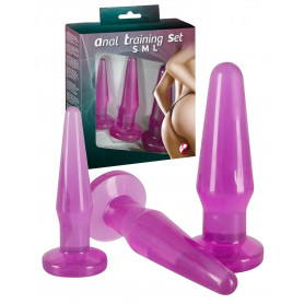 Plug anale kit fallo anal butt plug dilatatore morbido set dildo coda per coppia
