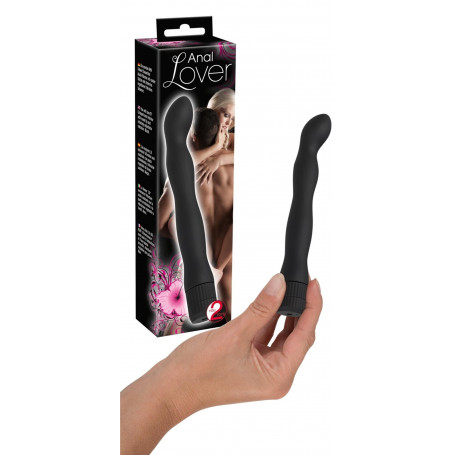 Vibratore anale nero piccolo dildo fallo mini stimolatore anal butt vibrante