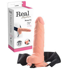 Fallo realistico indossabile dildo cavo strap on vaginale anale con testicoli