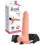 Fallo realistico indossabile dildo cavo strap on vaginale anale con testicoli