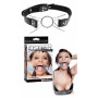 Morso in acciaio bondage sexy costrittivo per giochi sadomaso ring gag ball bdsm