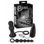 Kit anal plug butt con anello fallico in silicone vibratore anale fallo a sfere