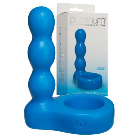 Fallo anale in silicone dildo a sfere con anello fallico ritardante stimolante