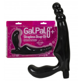 Vibratore doppio indossabile dildo fallo vibrante strap on vaginale anale nero