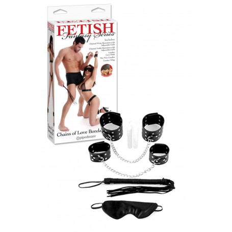 Kit bondage sexy costrittivo manette cavigliere candele frusta sadomaso fetish