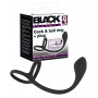 Anello fallico ritardante in silicone cock ring con anal plug butt per prostata