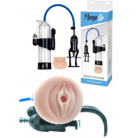 Pompa maschile sviluppatore vibrante vagina finta per ingrandimento pene sextoys
