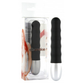 Vibratore in silicone piccolo dildo vibrante vaginale anale classico nero mini