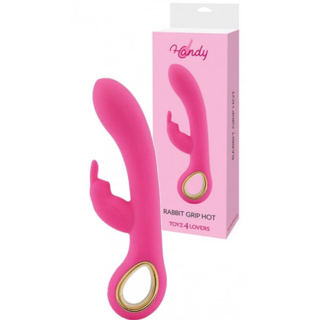 Vibratore rabbit in silicone doppio fallo vibrante stimolante clitoride vaginale