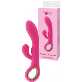 Vibratore rabbit ricaricabile fallo rosa vibrante in silicone vaginale clitoride