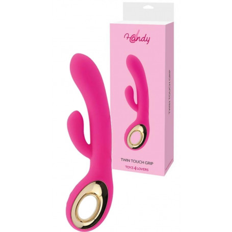 Vibratore rabbit in silicone doppio fallo vibrante vaginale stimolante clitoride