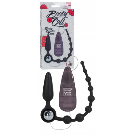 Fallo anale vibrante a sfere mini vibratore anal plug butt palline in silicone