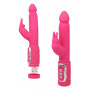 Vibratore rabbit dildo fallo vibrante doppio stimolatore vaginale clitoride rosa
