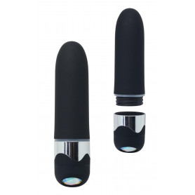 Vibratore vaginale piccolo dildo fallo liscio stimolatore nero vibrante classico