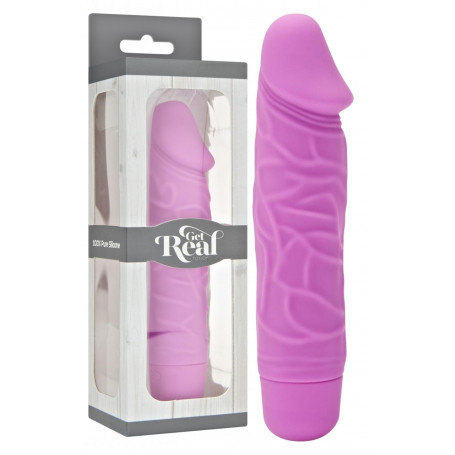 Vibratore vaginale in silicone realistico fallo vibrante anale dildo pene finto