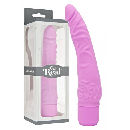 Vibratore anale vaginale pene finto fallo vibrante dildo in silicone realistico