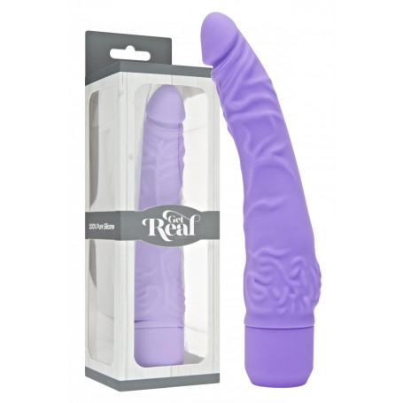 Vibratore in silicone realistico anale fallo dildo vibrante pene finto vaginale