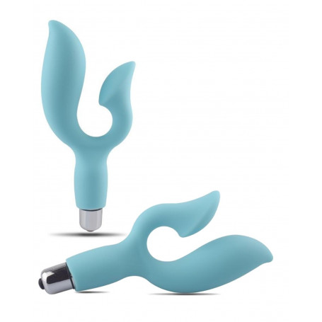 Vibratore in silicone realistico stimolatore fallo liscio doppio vaginale anale