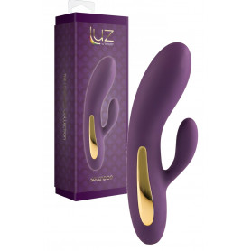 Vibratore rabbit doppio fallo vibrante vaginale clitoride in silicone realistico