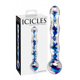 Fallo liscio in vetro dildo vaginale stimolatore glass massaggiatore anale sexy