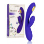 Vibratore rabbit vaginale doppio fallo vibrante clitoride in silicone realistico