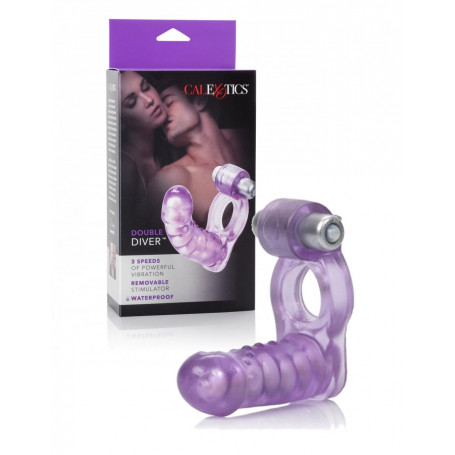 Fallo anale strap on dildo pene finto realistico con anello fallico vibrante sex