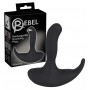 Vibratore anale per prostata in silicone realistico nero anal butt plug vibrante
