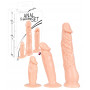 Fallo anale realistico con ventosa kit dildo pene finto stimolatore anal set sex