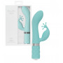 Vibratore rabbit doppio dildo vibrante vaginale stimola clitoride in silicone