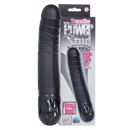 Vibratore nero in silicone realistico pene finto fallo vibrante vaginale anale