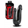 Fallo doppia penetrazione dildo vaginale anale pene finto realistico con ventosa