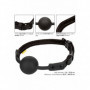 Morso in silicone nero sexy costrittivo bondage gag ball black giochi sadomaso