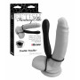 Fallo anale indossabile in silicone dildo pene finto con anello fallico doppio