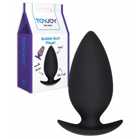 Plug tappo anale in silicone BIG anal butt nero fallo liscio dilatatore grande