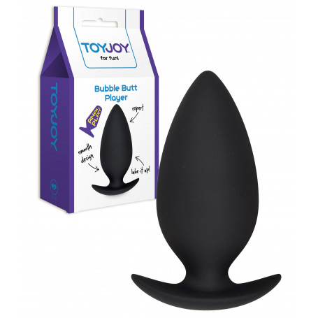 Plug tappo anale in silicone BIG anal butt nero fallo liscio dilatatore grande