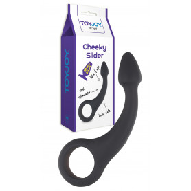 Plug anale in silicone nero mini fallo liscio dilatatore anal butt piccolo black
