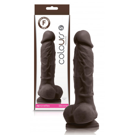 Pene finto con ventosa e testicoli fallo in silicone realistico vaginale anale