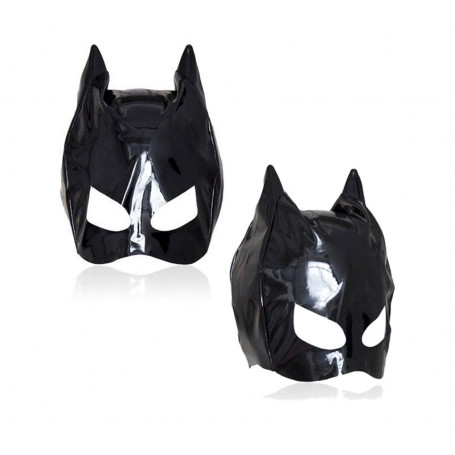 Maschera catwoman fetish nera sexy mascherina occhi bondage mask gatta sadomaso