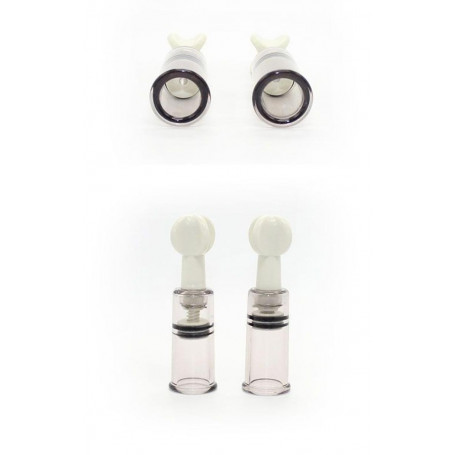 Stimolatore massaggiatore seno fetish set 2 pz pompa succhia capezzoli kit sexy