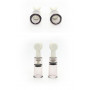 Stimolatore massaggiatore seno fetish set 2 pz pompa succhia capezzoli kit sexy