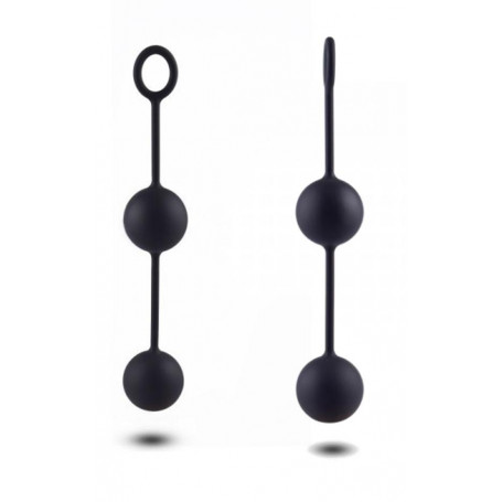 Palline vaginali massaggio di Kegel esercizio pavimento pelvico in silicone nero