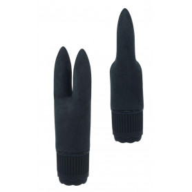 Vibratore vaginale dildo vibrante doppio stimolatore clitoride nero morbido sexy