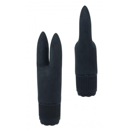 Vibratore vaginale dildo vibrante doppio stimolatore clitoride nero morbido sexy