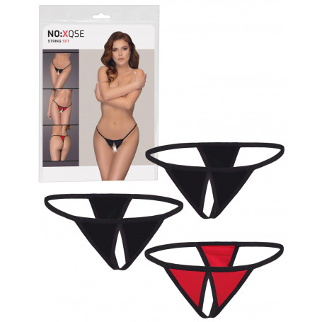 Perizoma donna set 3 pz tanga g string slip intimo aperto mutande sexy ragazza